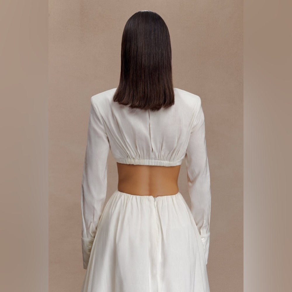 NWT - Greta Shirt Bra - White - Picture 3 of 5